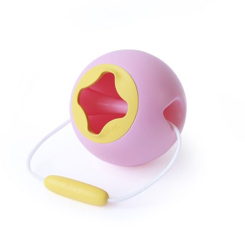 Quut - Mini Ballo homokozó és strandolós vödör - Rózsaszín + sárga