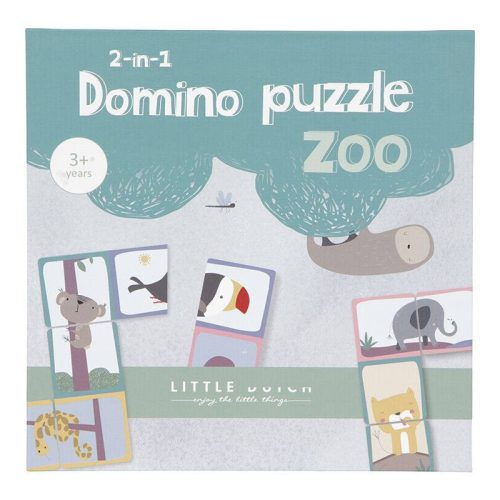 Little Dutch Domino Puzzle Zoo 2 in 1