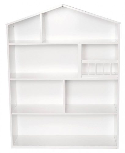 Jabadabado Ház formájú szekrény polcokkal (nagy, fehér könyvespolc)