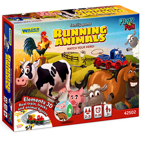 Play & Fun - Running Animals - Rohanó állatok társasjáték