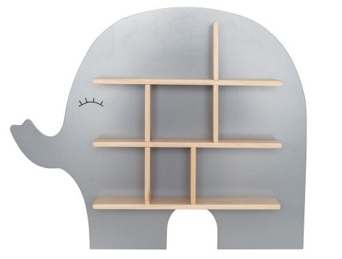 Jabadabado Fa elefánt formájú polc, ezüstszürke
