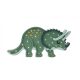Little Lights Egyedi fa LED Gyereklámpa Triceratops- zöld