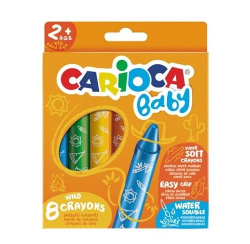 Carioca Lemosható extra puha Baby zsírkréta szett 8db