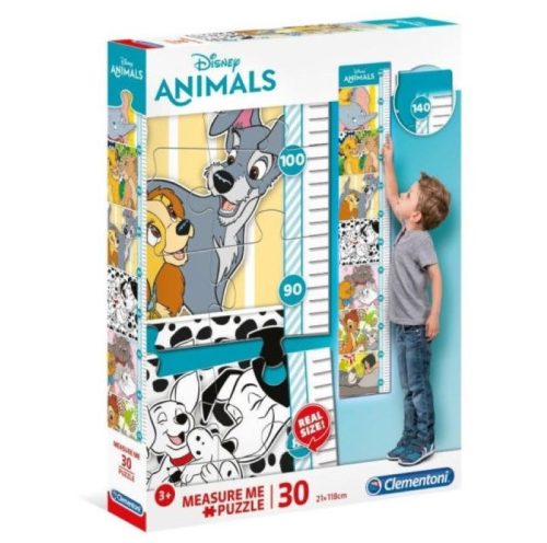 30 db-os supercolor  fali magasságmérő puzzle - Disney kutyusok
