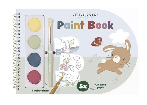 Little Dutch - Kifestő könyv 4 színű festékkel