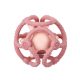 Nattou rágóka labda szilikon szett 2db pink- világos rózsaszín