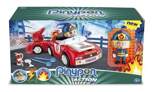 Pinypon Action - Tűzoltóautó figurával- Famosa