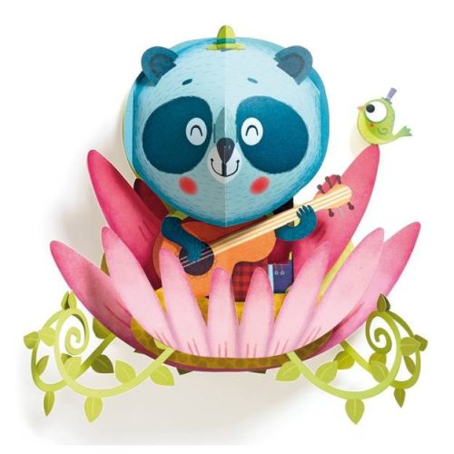 Faldekoráció - Panda Háromdimenziós Djeco dekoráció