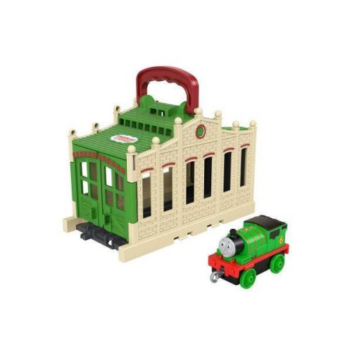 Mattel Thomas és barátai - Percy mozdony és épület
