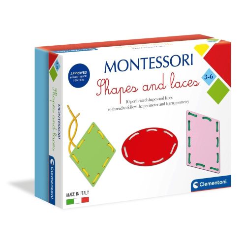 Clementoni Montessori - Fűzős játék formákkal
