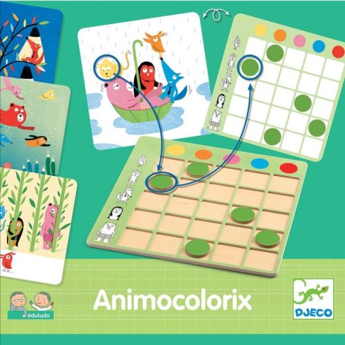 Djeco Animo Colorix, színfelismerő logikai játék